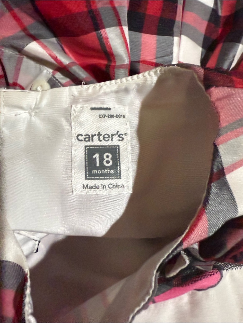 Carter's Gold Shimmery Ruffle Dress - Picture 9 of 16